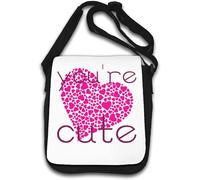 You're Cute Pink Heart of Hearts Art - Bolso de hombro, color blanco, White, Talla única