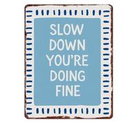 Youre Doing Great Metal Sign Slow Down Relax Decor 8x12 Inch