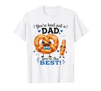 You'Re Knot Just a Dad Pretzel Pun Padre Camiseta