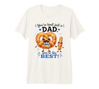 You'Re Knot Just a Dad Pretzel Pun Padre Camiseta Premium
