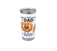 You're Knot Just a Dad Pretzel Pun Padre Vaso térmico de acero inoxidable de doble pared