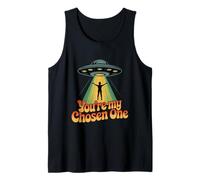 You'Re My Chosen One Valentine Valentines UFO Geek Ciencia ficción Camiseta sin Mangas