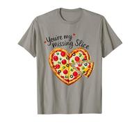 You'Re My Missing Slice Pizza Amantes Amantes Pareja San Valentín Camiseta