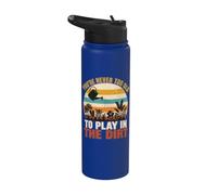 You're Never Too Old to Play in the Dirt Gardening Funny Stainless Steel Insulated Water Bottle
