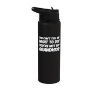 You're Not My Grandkids Funny Grandparents Stainless Steel Insulated Water Bottle