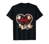 You'Re Purrfect for Me Cute Cats Valentine Camiseta