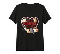 You'Re Purrfect for Me Cute Cats Valentine Camiseta Premium