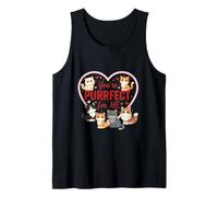 You'Re Purrfect for Me Cute Cats Valentine Camiseta sin Mangas