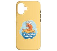 You'Re Shrimply The Best Pun Funny Shrimp Chef Chiste Humor Carcasa para iPhone 16