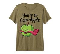 You'Re So Cape-Apple Lindo diseño de Juego de Palabras de Manzana Camiseta Premium