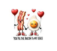 You're The Bacon To My Egg: 6 x 9 lined notebook, better than a card. Cute funny food themed Valentine's Day gift for girlfriend, boyfriend or partner.