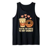 You'Re The Coffee to My Donut Cute Love Food Pun Artwork Camiseta sin Mangas