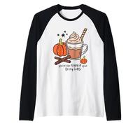 You'Re The Pumpkin Spice to My Latte Cute Fall Coffee Autumn Camiseta Manga Raglan