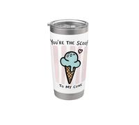 You're The Scoop To My Cone Ice Cream Love Design Vaso térmico de acero inoxidable de doble pared