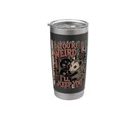 You're Weird I 'll keep you Black Cat Opossum Celestial Vaso térmico de acero inoxidable de doble pared