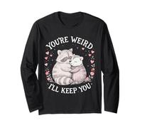 You'Re Weird Ill Keep You, Funny Raccoon Zarigüeya Animal Lover Manga Larga