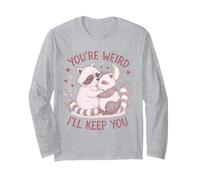 You'Re Weird Ill Keep You, Funny Raccoon Zarigüeya Animal Lover Manga Larga