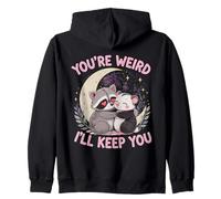 You'Re Weird Ill Keep You, Funny Raccoon Zarigüeya Animal Lover Sudadera con Capucha