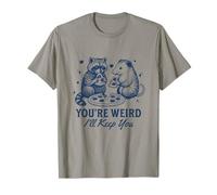 You'Re Weird I'Ll Keep You Funny Raccoon Zarigüeya Pizza Camiseta