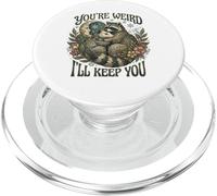 Youre Weird Ill Keep You Raccoon Possum Tarot Valentines Day PopSockets PopGrip para MagSafe