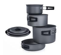 yourGEAR Ranger V - Juego de cacerolas para 4-5 personas (7 piezas, en bolsa de red)