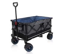 yourGEAR Trolley XXL Carro Plegable carreta de Playa caretilla con 2 portavasos neumáticos Anchos (10cm) Volumen de 195l