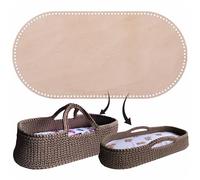 YourHobbyTools Base de cesta de moisés con agujeros de 10 mm, base de madera para cuna de bebé de ganchillo, base de cesta de ganchillo para proyectos de bricolaje y manualidades, varios tamaños