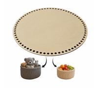 YourHobbyTools Base redonda de madera de 3 mm, 30-40 cm para ganchillo, fondo para cestas, cestas y bolsas de ganchillo, varios tamaños (11 mm, 30 cm)