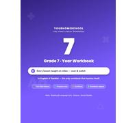 YourHomeschool Grade 7 Year Workbook: All Four Subjects - Math, Reading & Language Arts, Science, and Social Studies - with QR-Linked Video Lessons in ... and Spanish (YourHomeschool Year Workbooks)