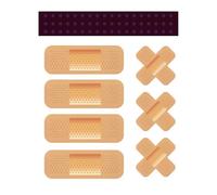 Yourkar Calcomanía de vendaje para automóvil, divertidas y lindas calcomanías de dibujos animados con 2 formas, calcomanía decorativa impermeable universal para la mayoría de vehículos, accesorios de