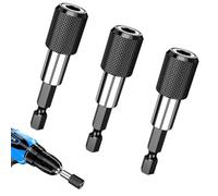 YOURKAY - Soporte magnético para puntas (3 unidades, soporte magnético de 1/4", 60 mm, soporte de puntas giratorio, accesorio para herramientas eléctricas, cambio rápido, para varios destornilladores)