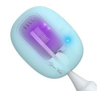 YourMate Funda desinfectante para cepillo de dientes recargable, funda de viaje para cepillo de dientes con soporte para Houshold y Traving o viajes de negocios, color azul