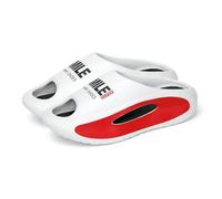 YOURNAME Chanclas Hombre Moda Gruesa Fondo Eva Diapositivas Suaves Huecas Unisex Sandalias Deportivas Antideslizantes De Playa Zapatillas Verano Nuevos Hombres-Blanco Rojo C-46-47