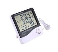 YOURRYONG HTC-1 HTC-2 Higrómetro digital de temperatura y humedad para el hogar, interior y exterior, electrónico, seco, con sonda de cable (HTC-2)