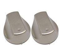 Yourspares - Juego de 2 pomos de interruptor de control para horno Hot-Ari ix, color plateado