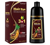 YOURTONE Meidu Champú 3 en 1 marrón oscuro para cobertura del cabello gris, champú instantáneo color de cabello natural plantas a base de hierbas para mujeres y hombres, 500 mililiters