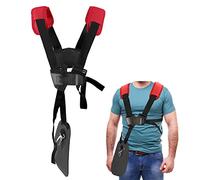 YOUSHARES Arnes Desbrozadora Stihl - Arnés Desbrozadora Doble Hombro con Correa de Nylon Adjuestable para Gardenning (para Stihl FS, Serie KM), Rojo