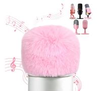 YOUSHARES Blue Yeti Pop Filter - Cubierta de micrófono, protector de viento peludo, parabrisas de micrófono para HyperX SoloCast | Yeti | Nano | Fifine AM8 | Razer Seiren / V3 Mini y más micrófonos