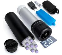 YOUSHARES Bolígrafos de Insulina Estuche de Viaje Enfriador con Indicador de Temperatura, Taza Refrigerada de Insulina de Acero Inoxidable 304