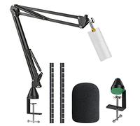 YOUSHARES Brazo de Micrófono Razer Seiren X con Filtro Antipop - Soporte de Micrófono con Filtro Antiviento, Compatible con Micrófonos Razer Seiren X