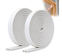 YOUSHARES Burlete Bajo Puerta - Tira Autoadhesivo burlete de Caucho Burlete Puerta Adhesivo Tira de Sellado Autoadhesiva para Prueba de Viento, Anti-bichos, Insonorizadas 12m/39ft (Blanco)