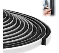 YOUSHARES Burlete Puerta Entrada - Burletes Autoadhesivos para Ventanas, Sellador de Cepillo para Puertas para Burlete Ventana Corredera, Puertas Exteriores, Ventanas (Negro)