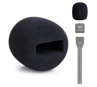 YOUSHARES Cubierta de micrófono de Espuma Compatible con Red Wireless Go II/Pro Adecuada para Adaptador de Mano de entrevista, Filtro Rojo Pop de Repuesto para Bloquear plosivos