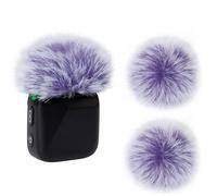 YOUSHARES Cubreviento para micrófono compatible con DJI Mic Mini, paquete de 2 fundas peludas resistentes al viento adecuadas para DJI MINI 2024 inalámbrico para reducir el ruido del viento