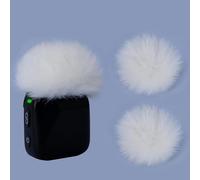 YOUSHARES Cubreviento para micrófono compatible con DJI Mic Mini, paquete de 2 fundas peludas resistentes al viento adecuadas para DJI MINI 2024 inalámbrico para reducir el ruido del viento