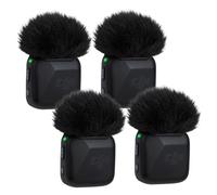 YOUSHARES Filtro de Micrófono para DJI Mic Mini, 4 Piezas de Funda de Viento de Peluche, Filtro de Pop Compatible con DJI Mic Mini (Negro puro)