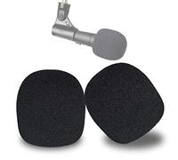 YOUSHARES - Filtro pop SM58 compatible con micrófono Shure SM58, SM58S SM58-LC tipo bola para reducir los ruidos del viento, cubierta de micrófono para parabrisas (paquete de 2)