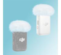 YOUSHARES Paquete de 2 parabrisas de micrófono peludo para DJI MIC 2, cubierta de micrófono con filtro pop para DJI MIc 2 Reduce Nosie de fondo, color blanco (no para DJI MIC 1)