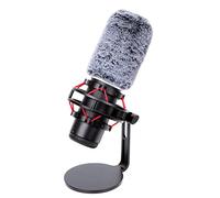 YOUSHARES QuadCast - Parabrisas para micrófono, cubierta de viento peludo compatible con HyperX QuadCast Mic y HyperX QuadCast S microfono para filtro de vientos ambientales y respiratorios