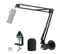 YOUSHARES Razer Seiren X - Brazo de montaje en pared para micrófono Razer Seiren X, soporte vertical en superficie y clip de metal giratorio libremente para ahorrar espacio en el escritorio